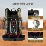 Waterproof Hunting Backpack with Rifle Holder, Mossy Oak Camo