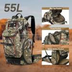 Waterproof Hunting Backpack with Rifle Holder, Mossy Oak Camo