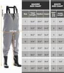 Foxelli Waterproof Chest Waders for Men & Women