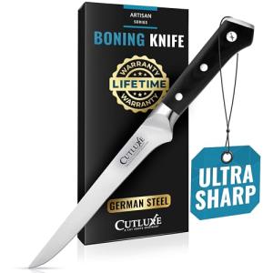 Cutluxe 6" Boning & Fillet Knife for Meat Trimming