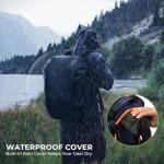 KastKing Bait Boss Fishing Tackle Backpack with Rod Holders-4 Tackle Boxes-Rain Cover,43L Large Storage for Fishing Gear,Orange