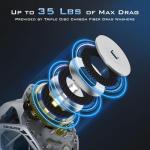 KastKing Kapstan Elite 300 Baitcasting Fishing Reel, Low Profile