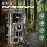 WiFi Trail Camera, 4k 60MP Game Camera with Night Vision