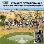 WiFi Trail Camera, 4k 60MP Game Camera with Night Vision