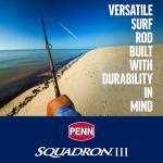 PENN Squadron III 10’ Surf Spinning Fishing Rod, 2-Piece