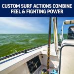 PENN Squadron III 10’ Surf Spinning Fishing Rod, 2-Piece