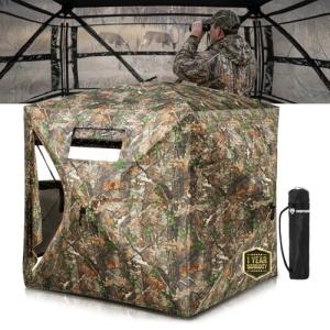 HUNTSEN 270° See Through Pop Up Ground Blind
