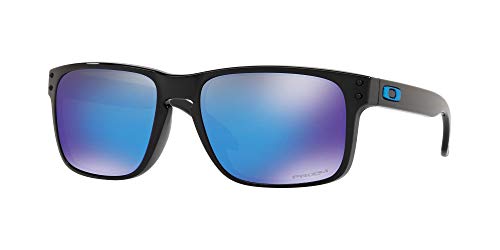 Oakley Men's Holbrook Sunglasses, Polished Black/Prizm Sapphire, 57mm
