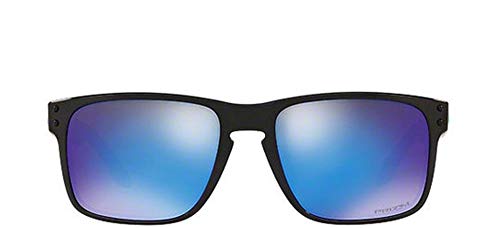 Oakley Men's Holbrook Sunglasses, Polished Black/Prizm Sapphire, 57mm