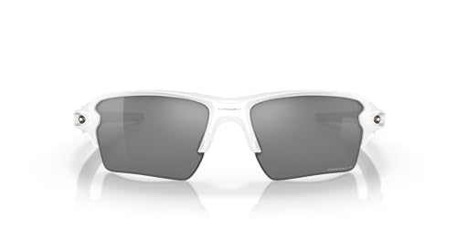 Oakley Flak 2.0 XL Sunglasses, White/Prizm Black Polarized