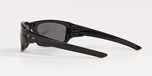 Oakley Men's Valve Rectangular Sunglasses, Black/Iridium Polarized