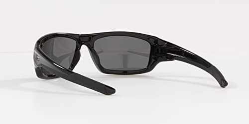 Oakley Men's Valve Rectangular Sunglasses, Black/Iridium Polarized