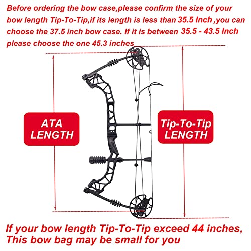 SOPOGER Archery Compound Bow Soft Carry Case Target Practice