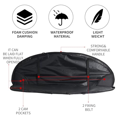 FENJANER Archery Compound Bow Case with Arrow Quiver