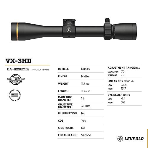 VX-3HD 2.5-8x36 Duplex Scope