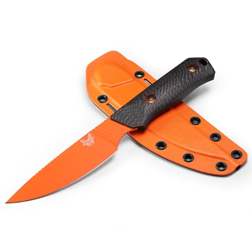 Benchmade Hunting Knife with Black Carbon Fiber Handle