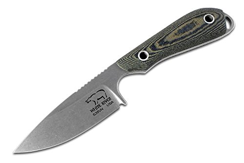White River M1 Caper Knife, Black/Olive Canvas