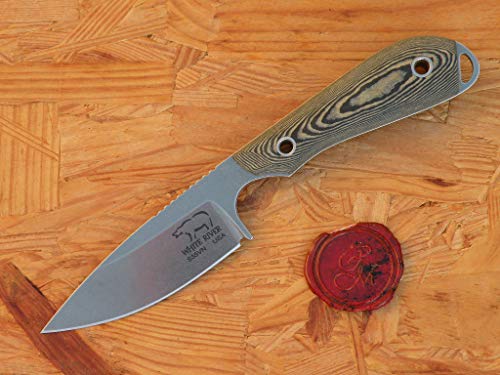 White River M1 Caper Knife, Black/Olive Canvas