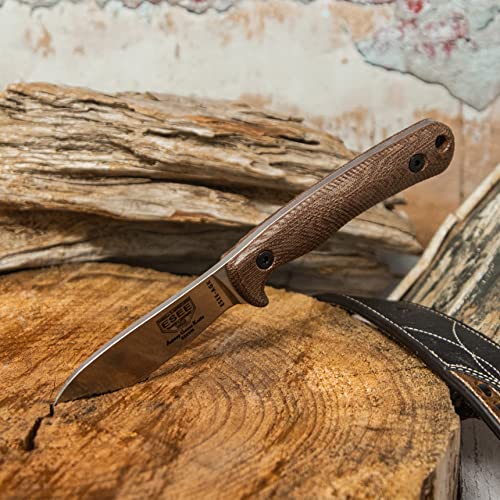 ESEE Knives Ashley Game Hunting Skinning Knife Brown