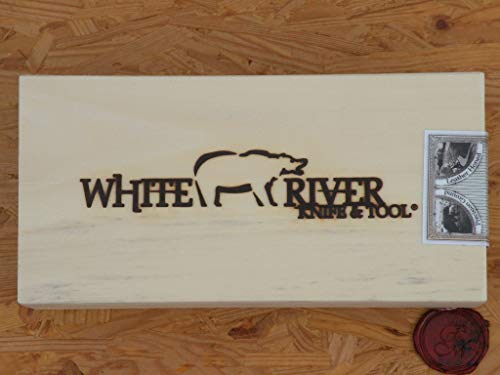 White River M1 Caper Knife, Black/Olive Canvas
