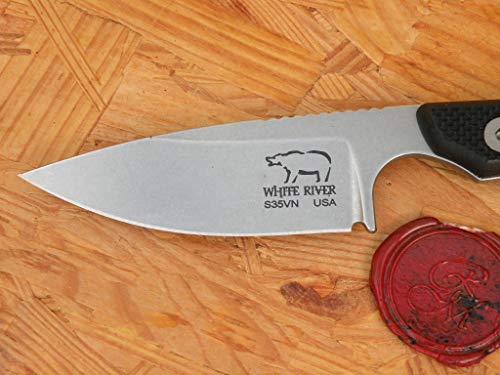 White River Backpacker Pro Hunting Knife - Black G10