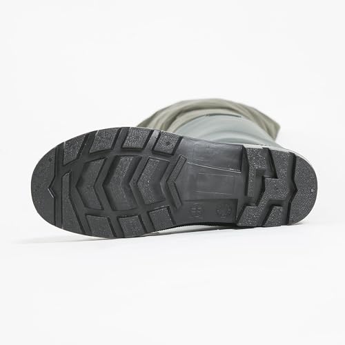 Green Duck and Fish Hip Wader Boots with Cleats