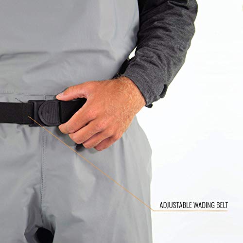 Canyon II Breathable Stockingfoot Chest Wader, Gray, Large