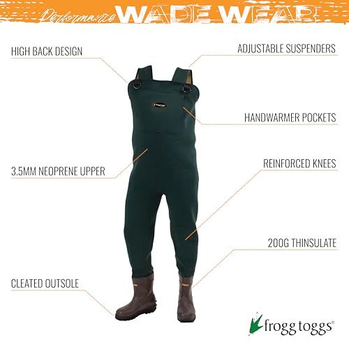 FROGG TOGGS Men's Amphib Neoprene Chest Wader, Size 11