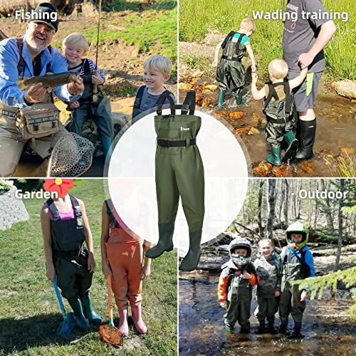 Youth Neoprene Kids Chest Waders for Hunting & Fishing