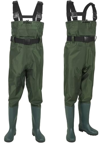 Waterproof Fishing Waders with Boots for Men Women