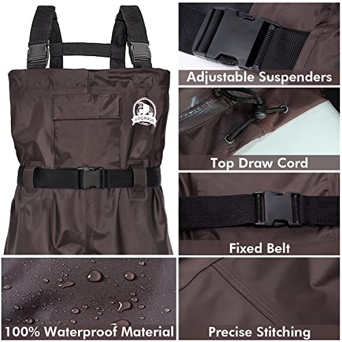 Waterproof Chest Waders with PVC Boots for Men/Women