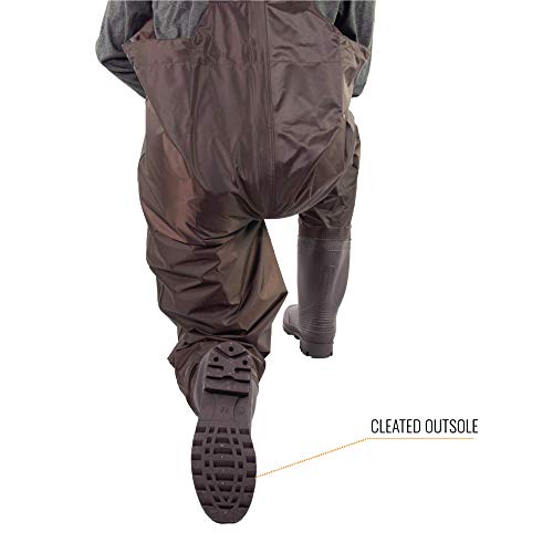 FROGG TOGGS Rana II Chest Wader, Cleated/Felt