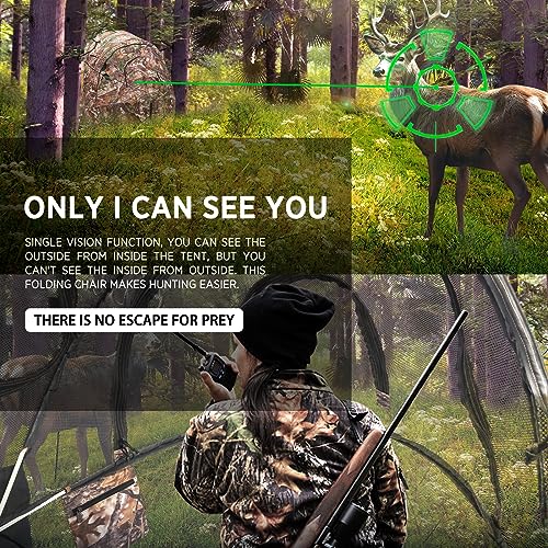 XProudeer Portable Camouflage Pop Up Ground Blind Deer Blind