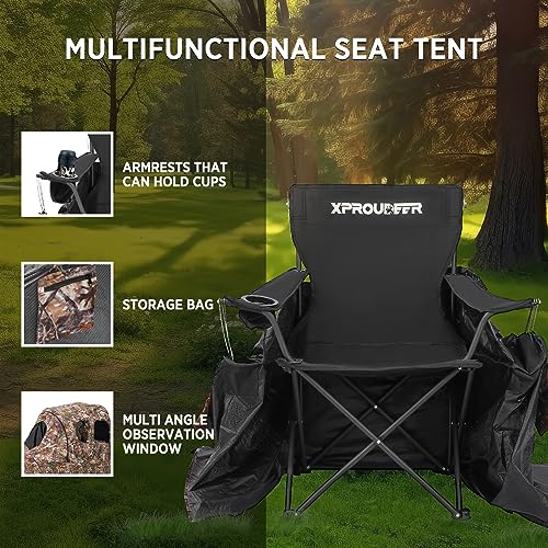 XProudeer Portable Camouflage Pop Up Ground Blind Deer Blind