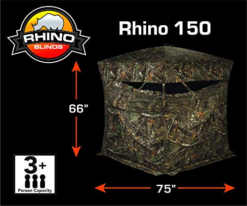 Rhino Blinds R150-PRED 3 Person Hunting Ground Blind
