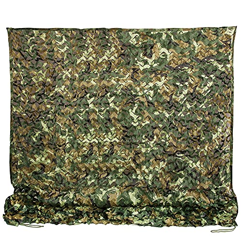 Woodland Camo Netting for Hunting Blind, Camping, Airsoft