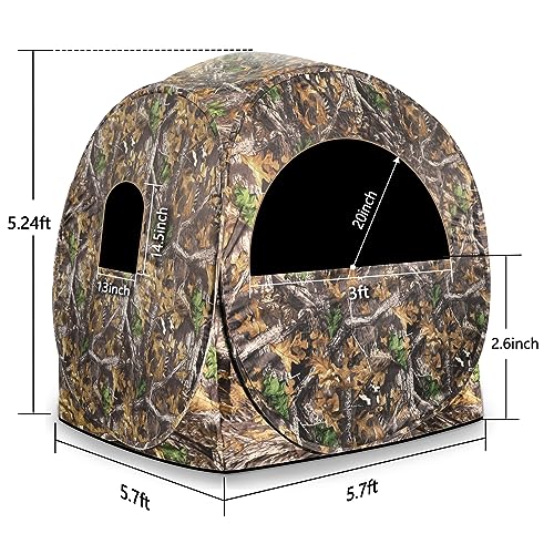 270°View Hunting Blind, Pop Up Tent Camo
