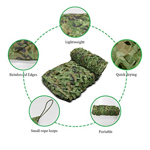 DUNCHATY Camo Netting for Hunting Blinds, Camping, 10x5ft
