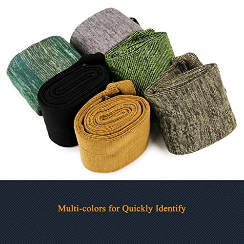 GUGULUZA 6-Pack Silicone-Treated Gun Socks, 54” Knit