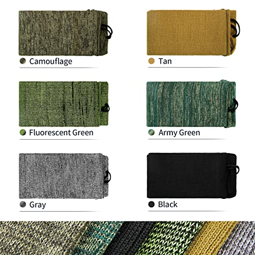 GUGULUZA 6-Pack Silicone-Treated Gun Socks, 54” Knit