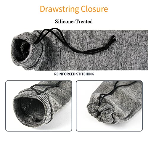 GUGULUZA 6-Pack Silicone-Treated Gun Socks, 54” Knit