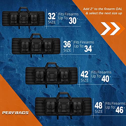 PERFBAGS 42" Soft Double Rifle Backpack for Hunting
