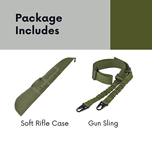 Luonfels 52" Shotgun Case with Thick Padding, Adjustable Strap