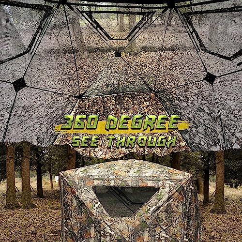 Lenotos 2-Person Pop Up Ground Blind for Hunting