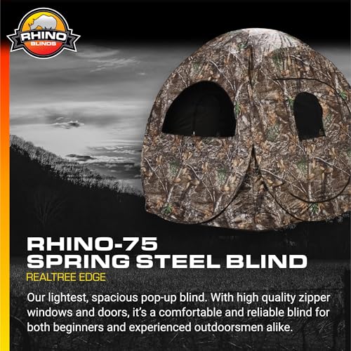Rhino Blinds R75-RTE Realtree Edge Hunting Ground Blind