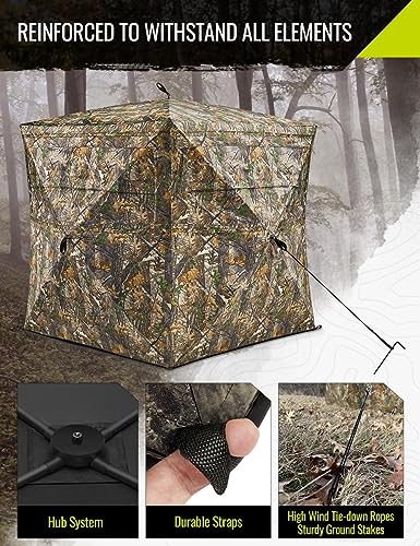 TIDEWE 2-3 Person Pop Up Ground Blind
