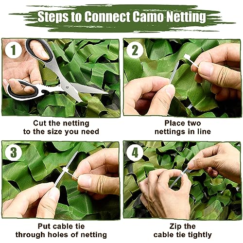 iunio Camo Netting Roll for Hunting and Party