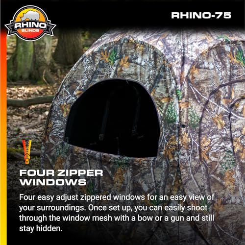 Rhino Blinds R75-RTE Realtree Edge Hunting Ground Blind