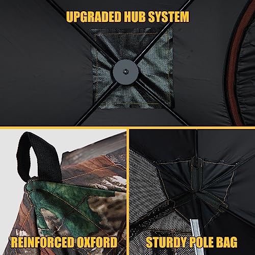 WASAGUN 270° See Through Hunting Blind for 5-6 People