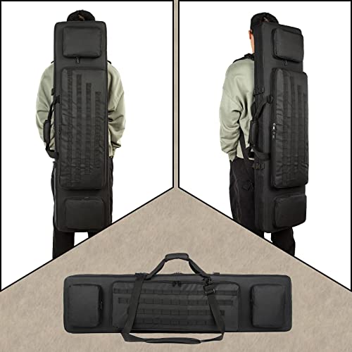 Gandis Double Soft Rifle Case Gun Bag Black